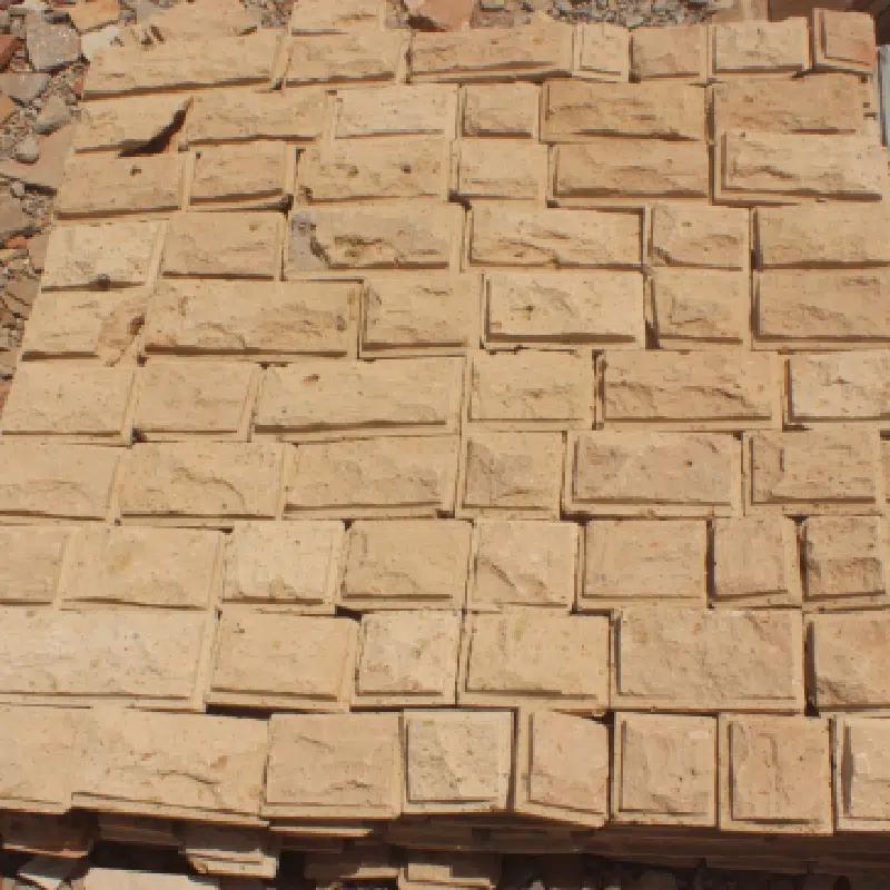 Yellow bush hammered Stone